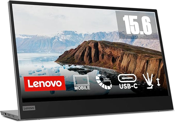 Lenovo L15 15.6 Inch Portable Monitor | FHD, 1080p, 60Hz, IPS, 6ms, USB-C / Type-C connector