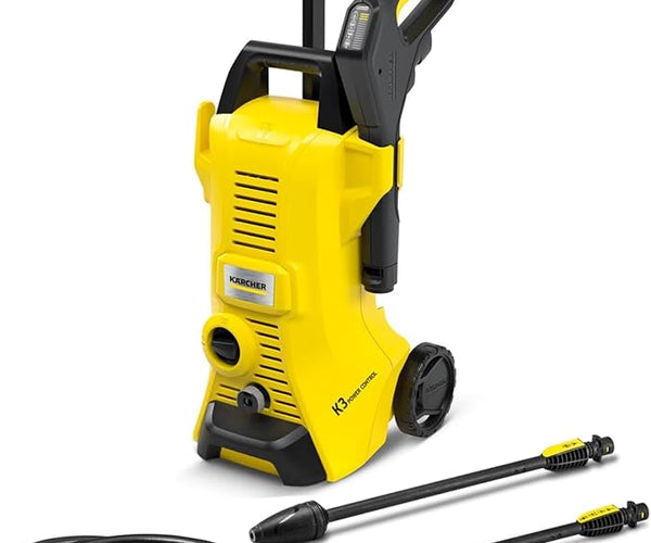 Kärcher K 3 Power Control pressure washer, pressure: max. 120 bar, flow rate: 380 l/h, area coverage: 25 m²/h, water filter, weight: 4.4 kg, high-pressure hose and gun, dirt blaster, spray lance