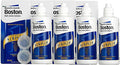 Boston Simplus Multi-Action Solution, 4X 120ml Contact Lens Solution for Rigid Gas Permeable Contact Lenses - Clean, Disinfect & Condition with 4X Lens Cases