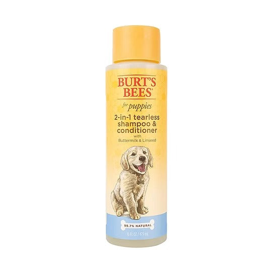 Burt's Bees Dog Shampoo for Puppies, 2 in 1 Shampoo and Conditioner